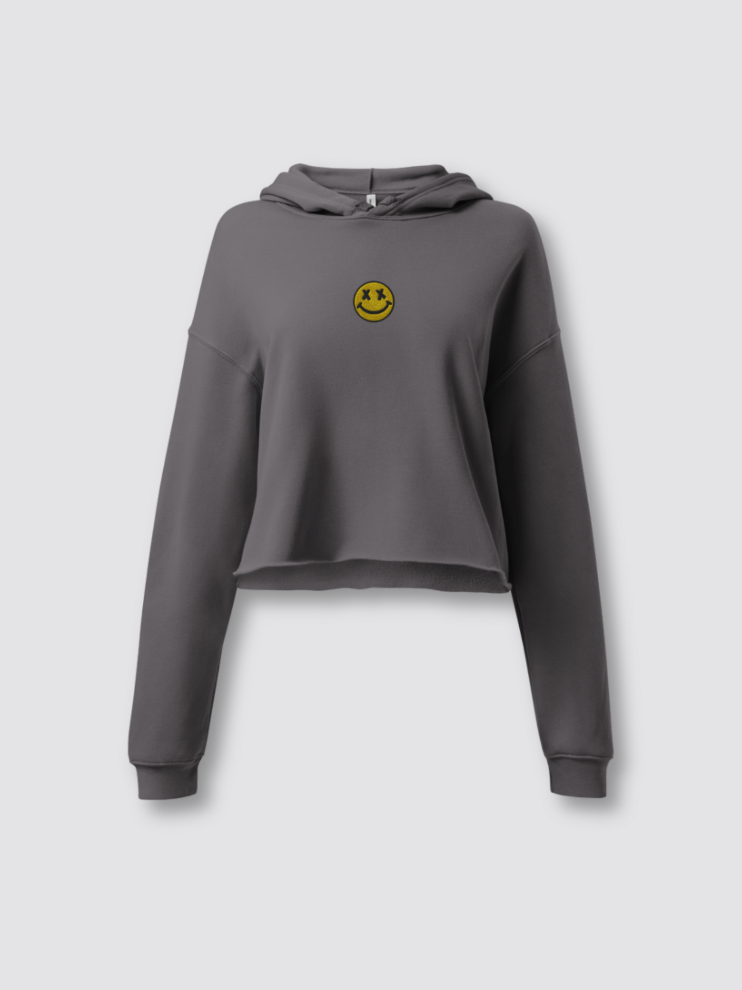 Smiley Women Crop Hoodie
