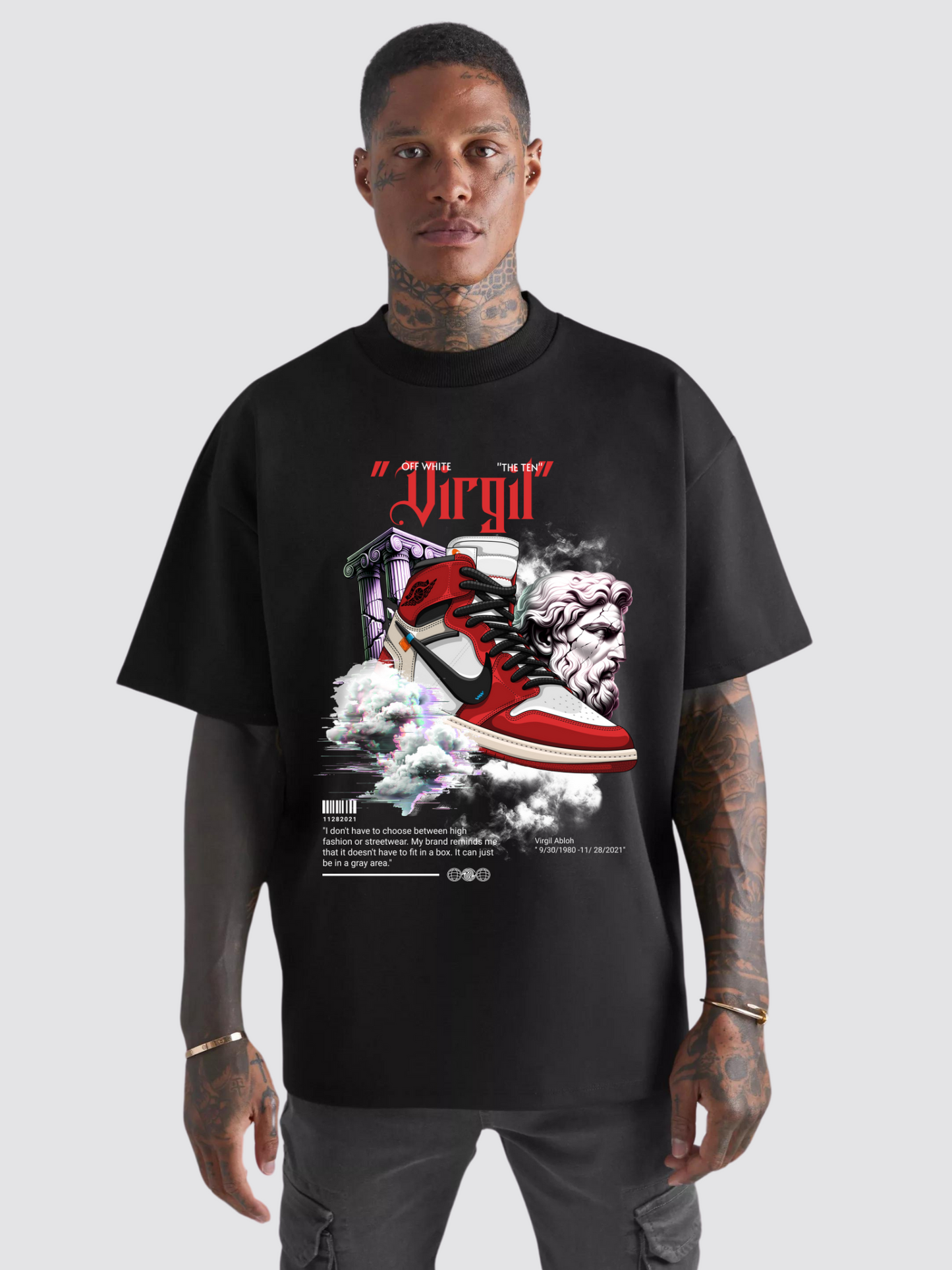 RIP Virgil Heavy Oversized T-Shirt