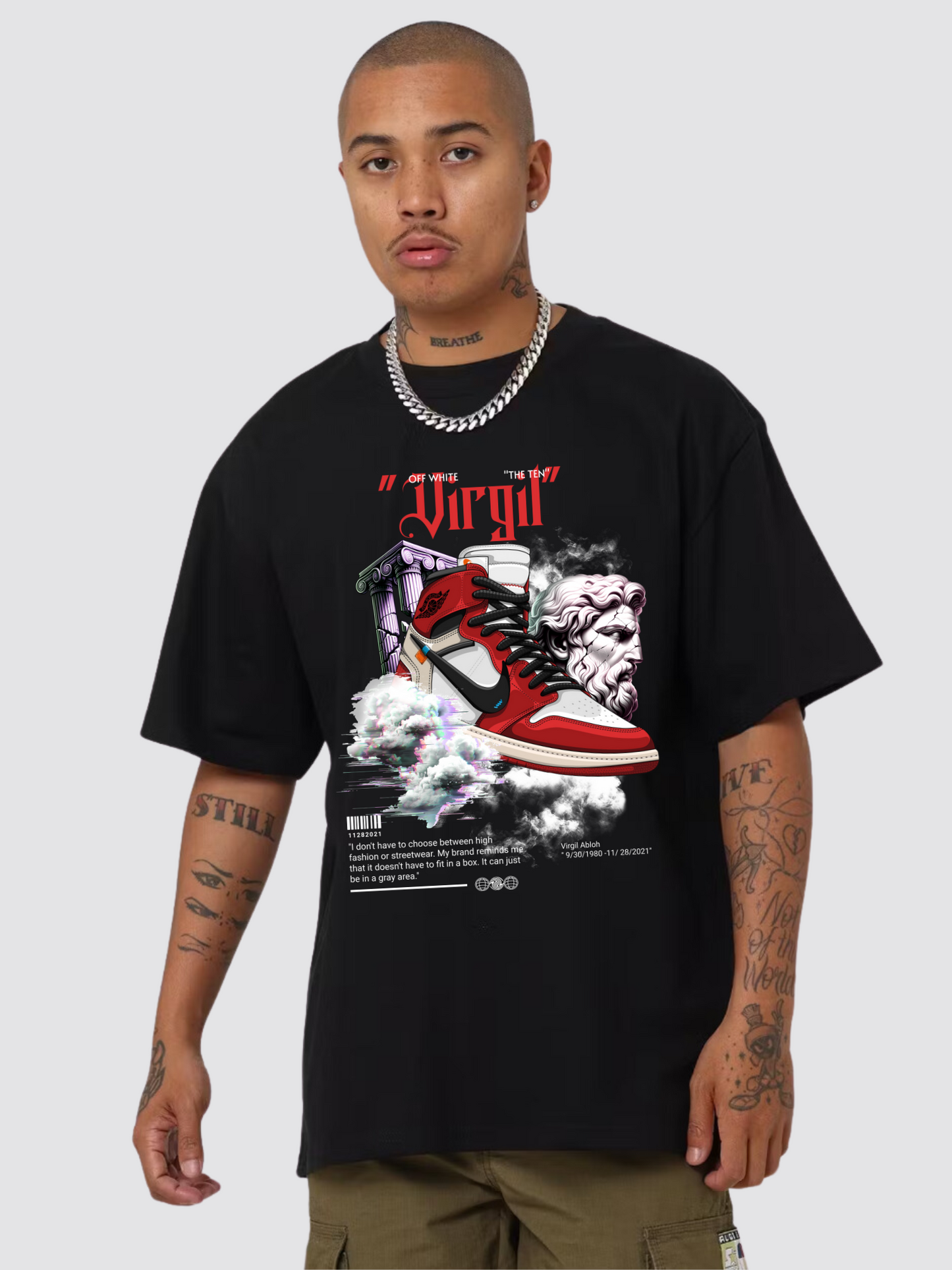 RIP Virgil Heavy Oversized T-Shirt