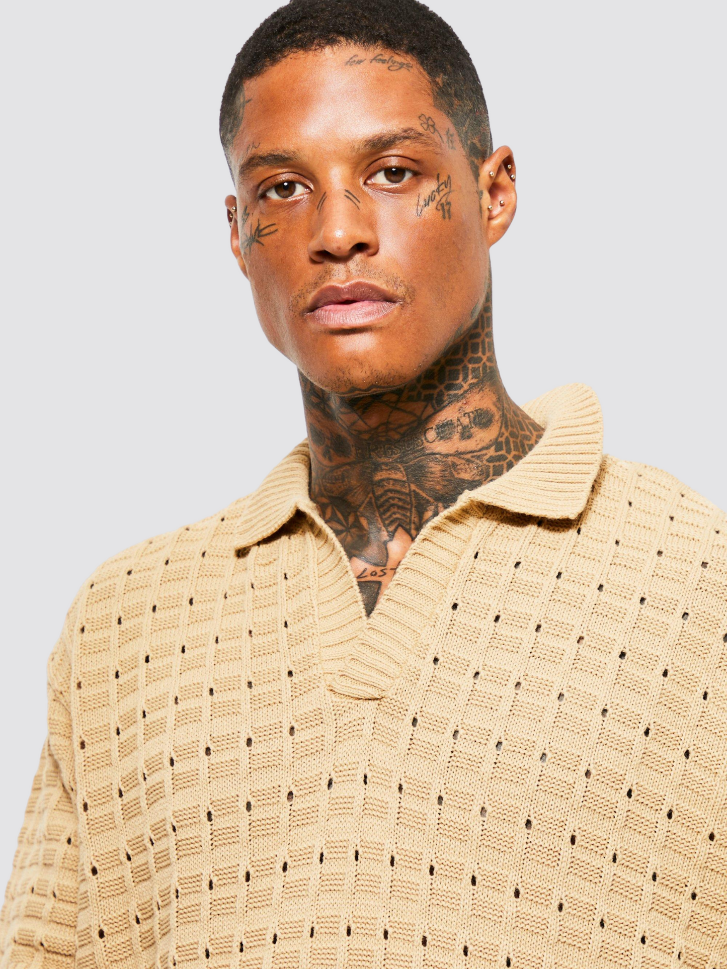 Spring Knitted Polo Shirt