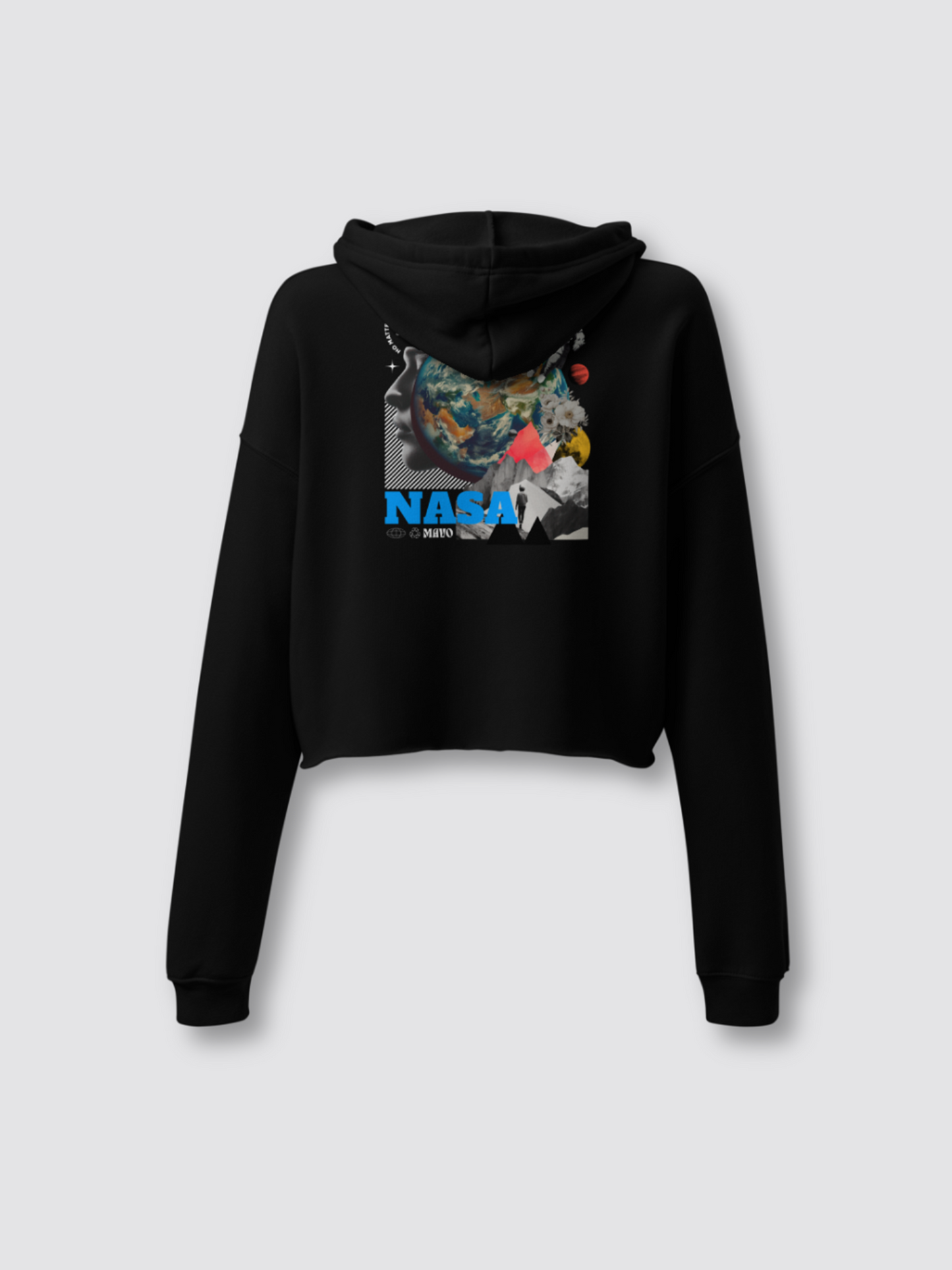 Nasa Women Crop Hoodie