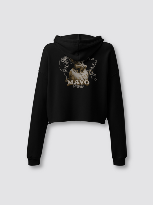 Mavo Paris Women Crop Hoodie