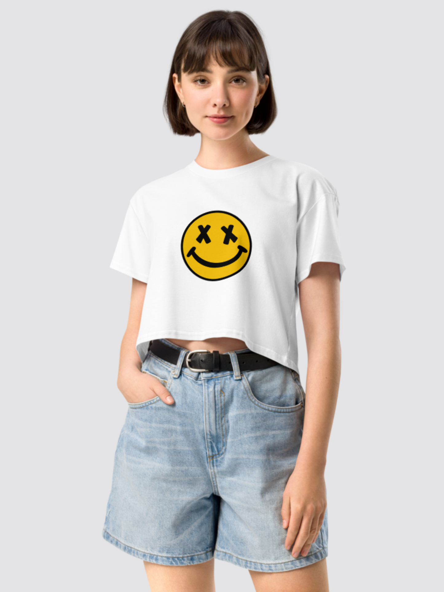 Smiley Women’s crop top