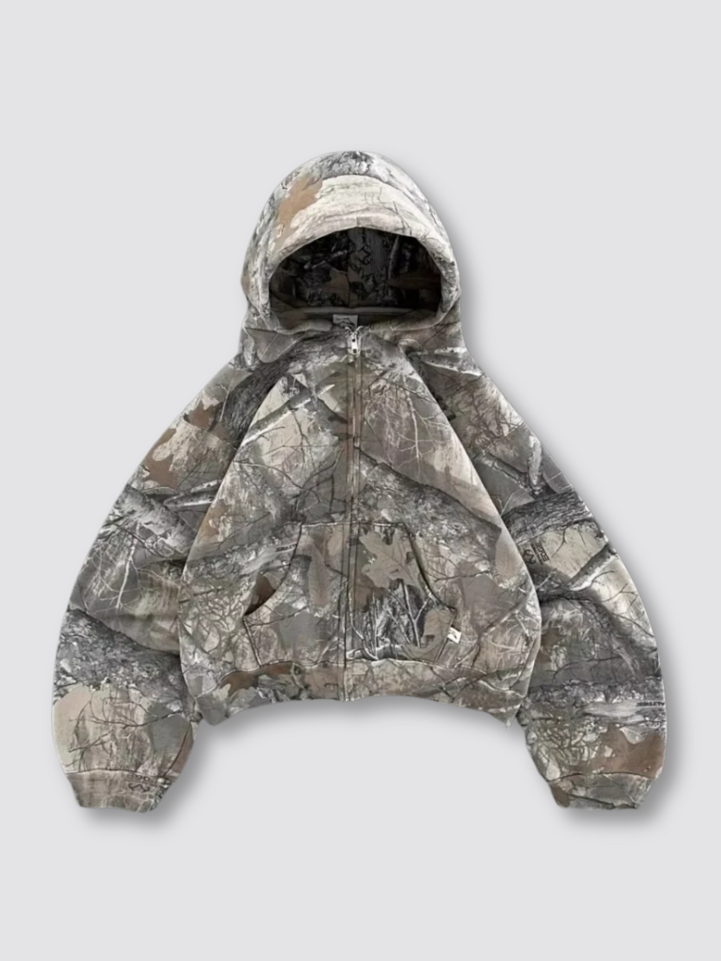 Camo Graphic Baggy Hoodie