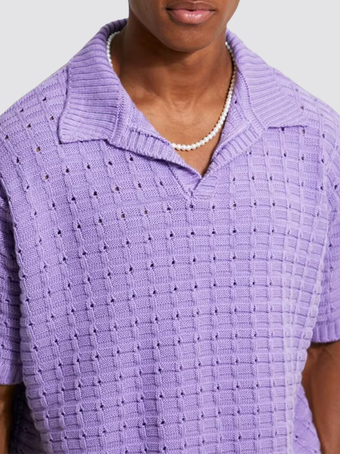 Spring Knitted Polo Shirt