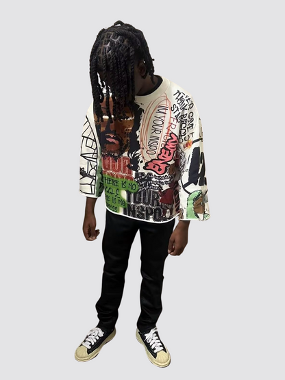 Y2K Graffiti Oversized T-Shirt