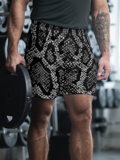 Snake Skin Athletic Shorts