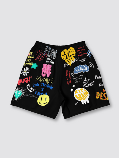 Mavo Graphic Athletic Shorts