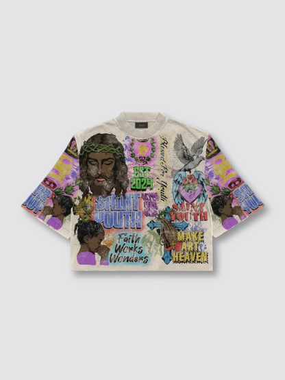 Jesus Graffiti Oversized T-Shirt