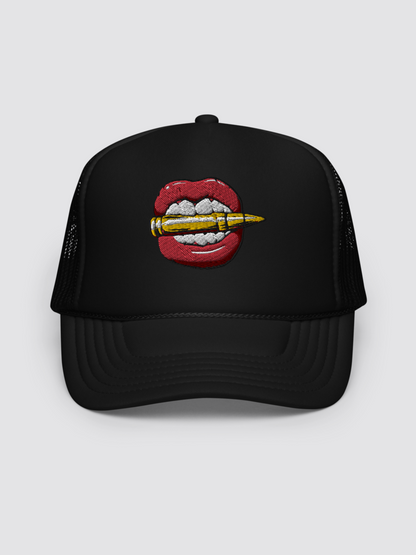 Bullet Lips Foam trucker hat