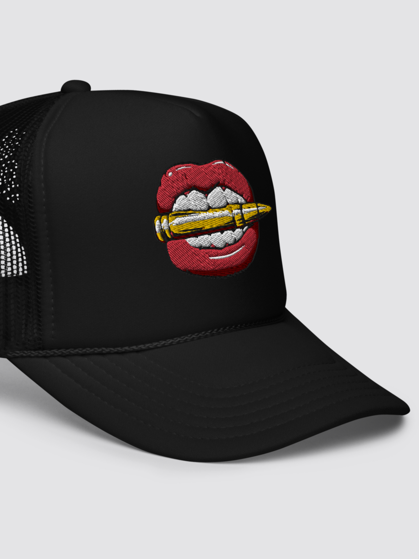 Bullet Lips Foam trucker hat