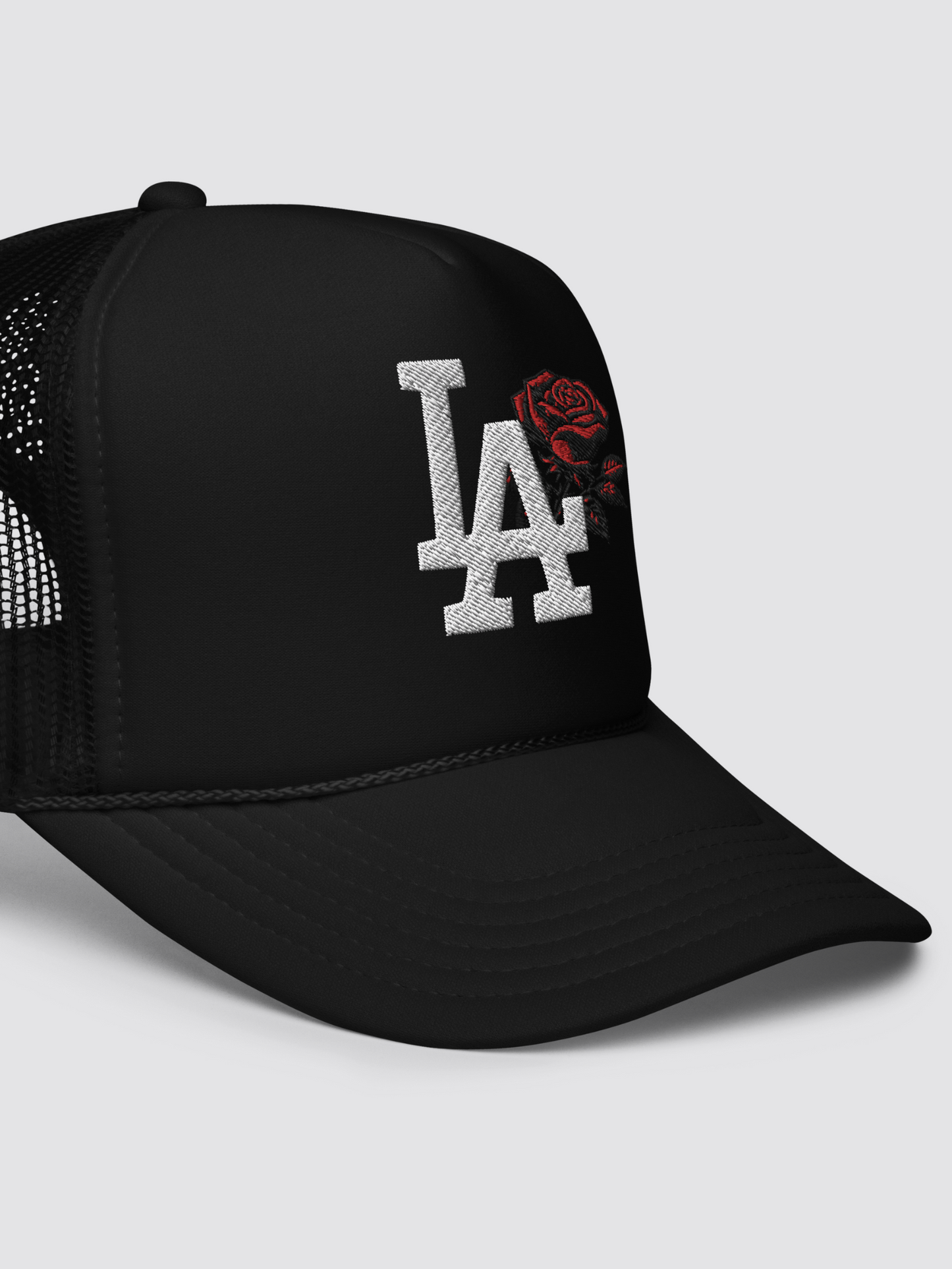 LA Rose Foam trucker hat