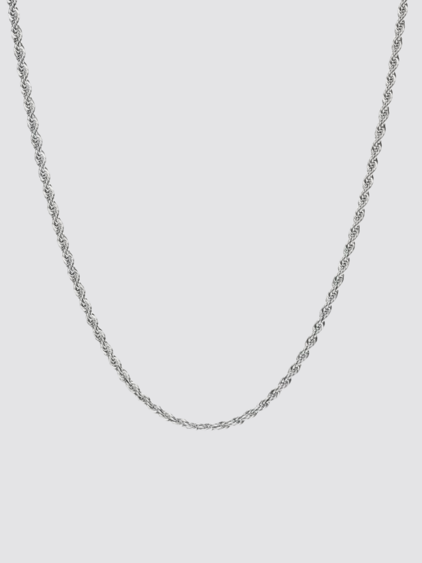 White Gold Rope Chain (3mm)