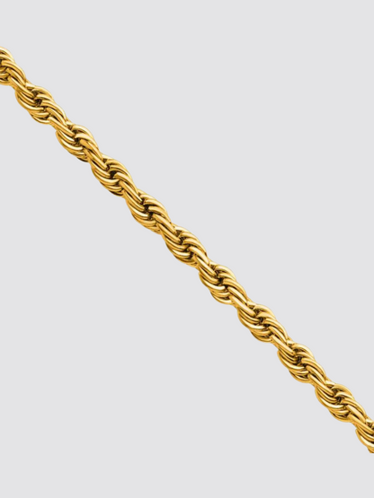 18k Gold Rope Chain (3mm)