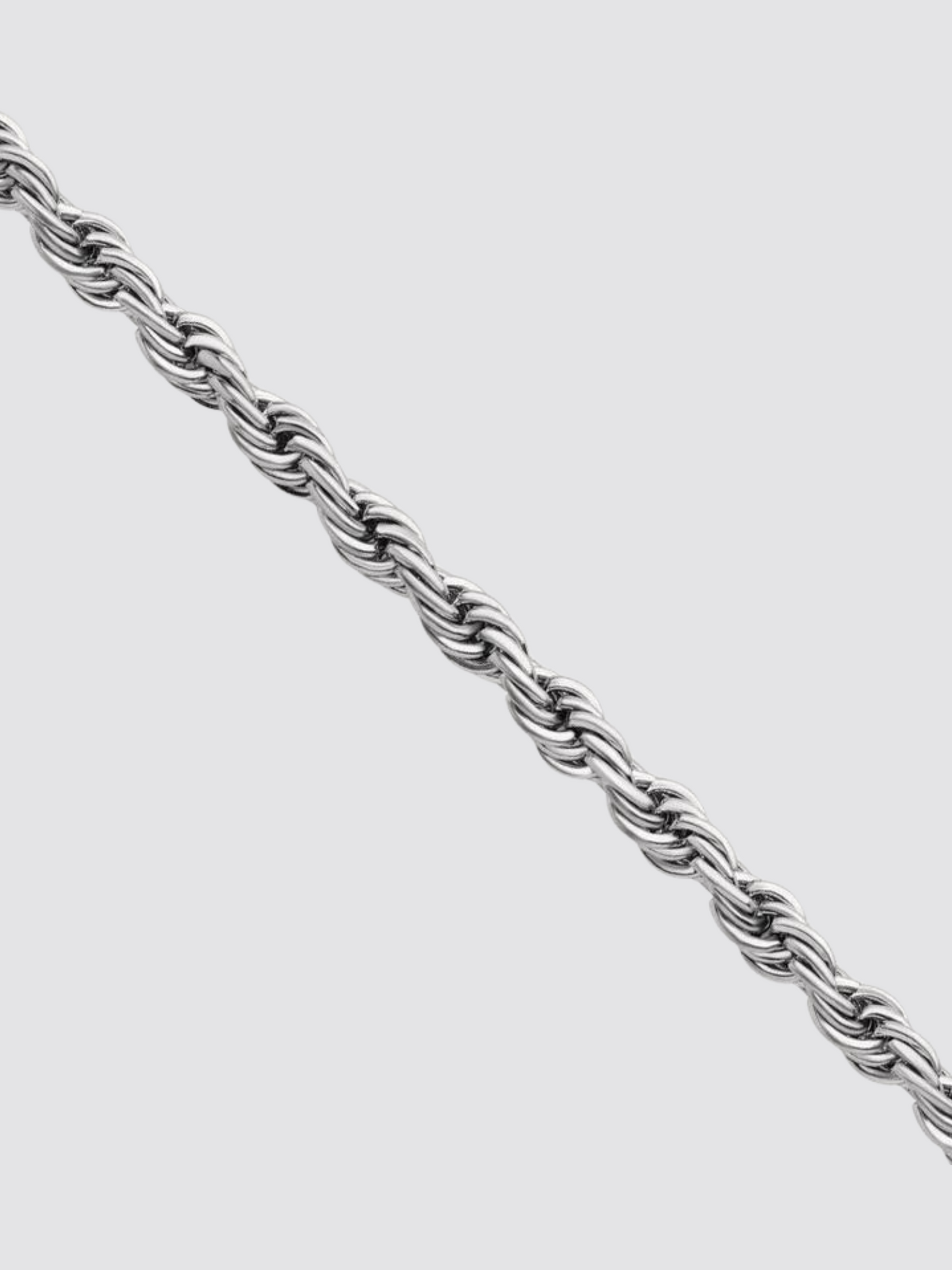 White Gold Rope Chain (3mm)