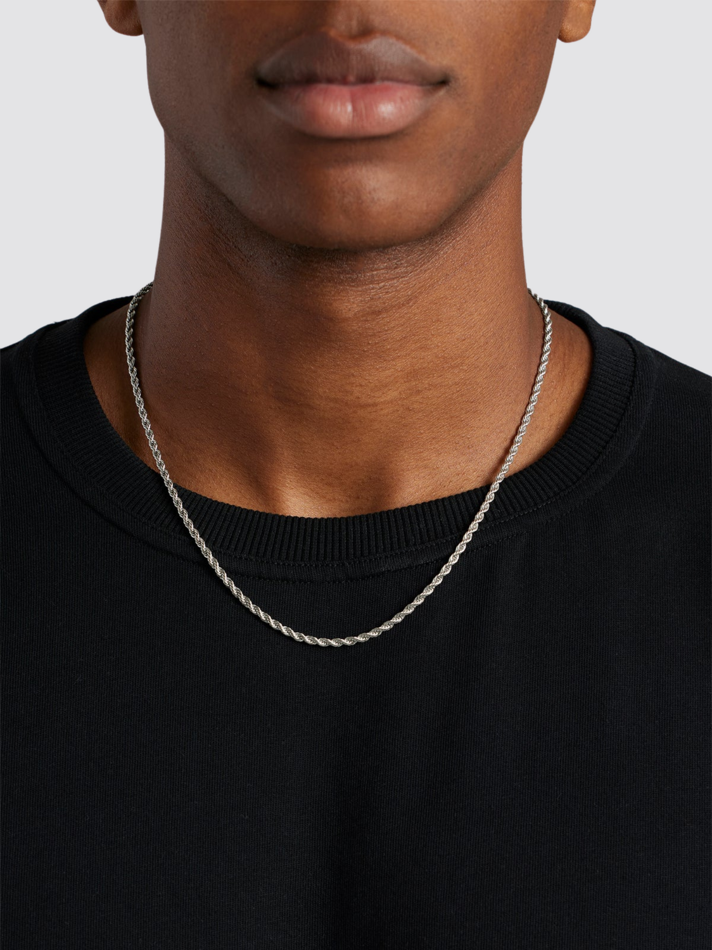 White Gold Rope Chain (3mm)