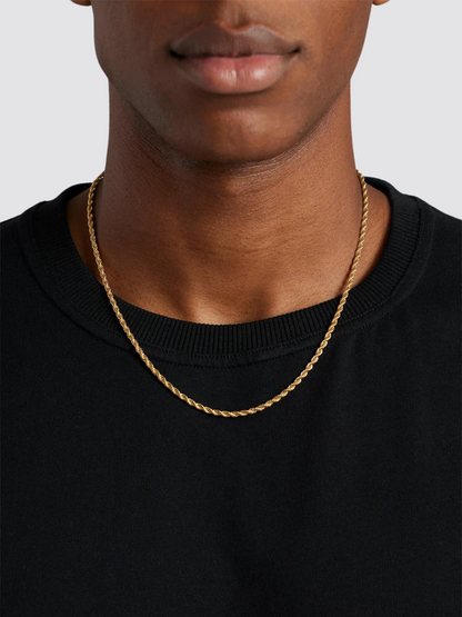 18k Gold Rope Chain (3mm)