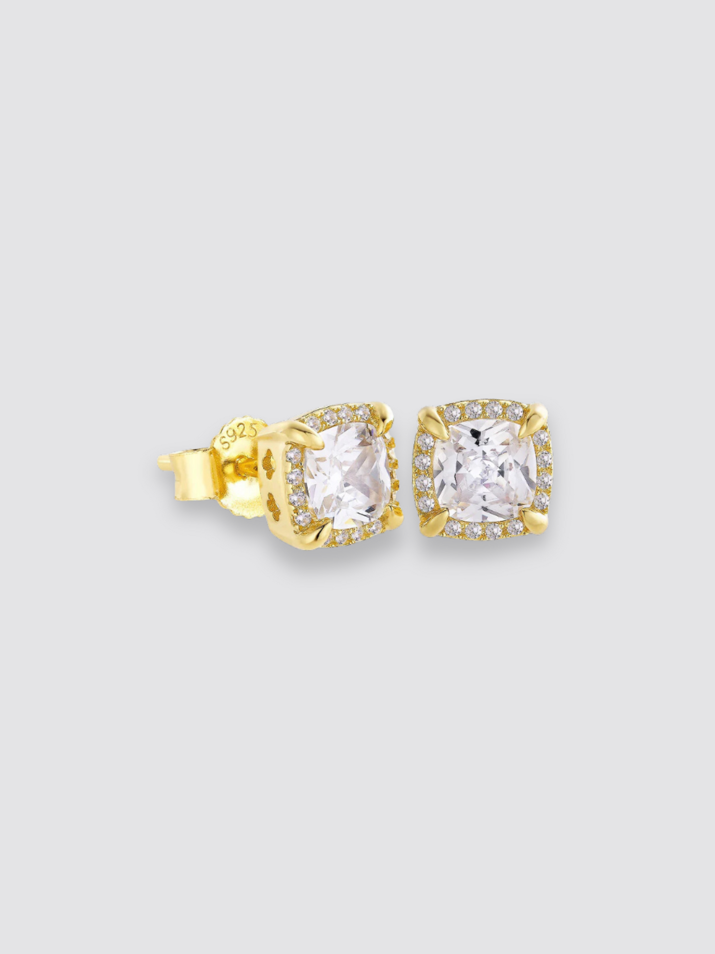 Clustered Diamond Earrings 18k Gold