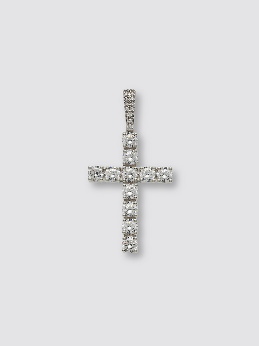 Diamond Cross White Gold