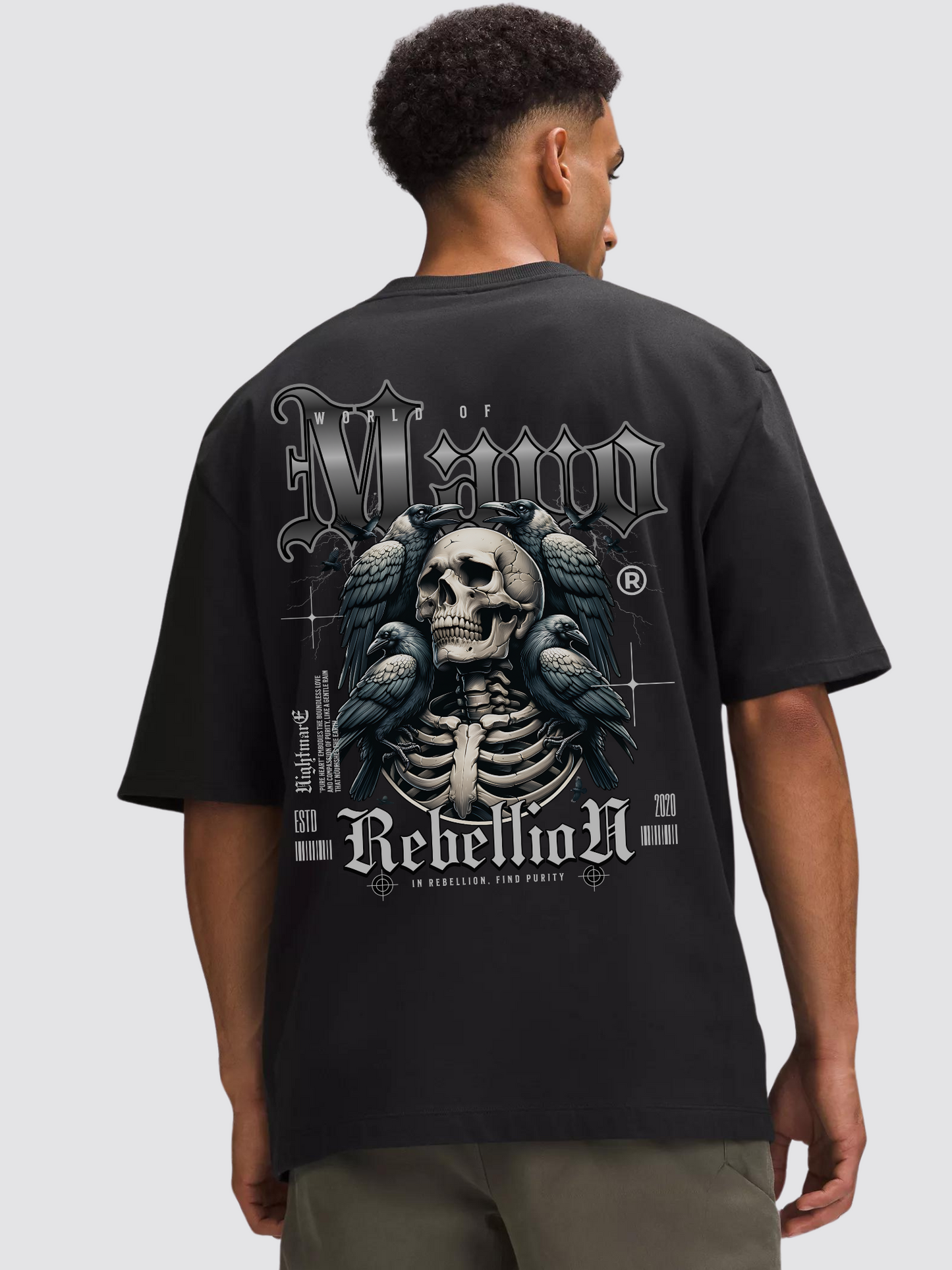 Skull Heavy Oversized T-Shirt