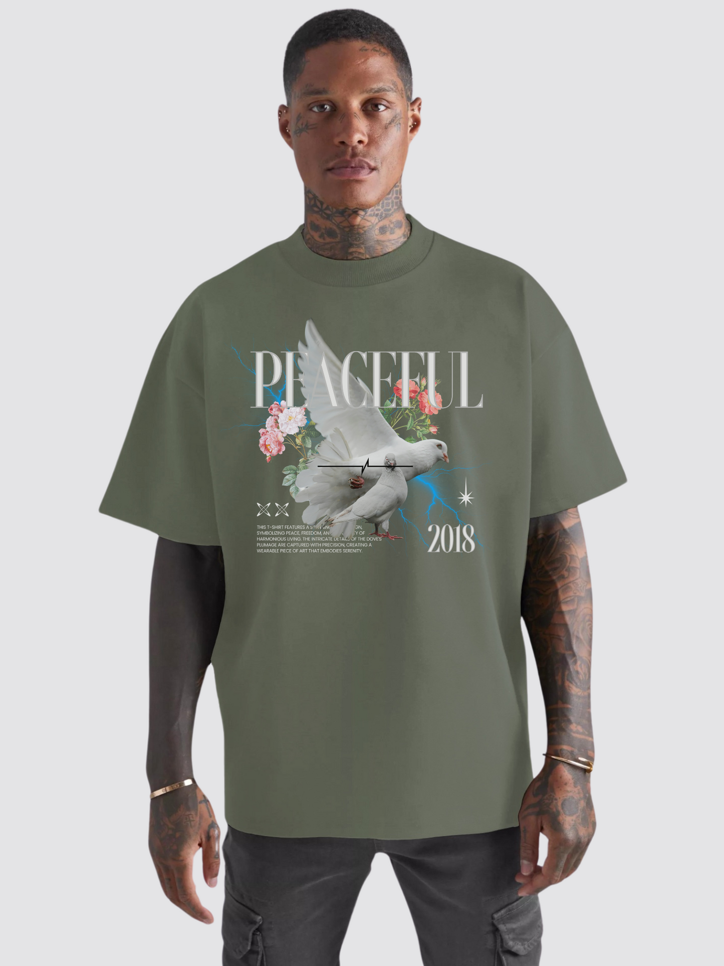 Peaceful Heavy Oversized T-Shirt