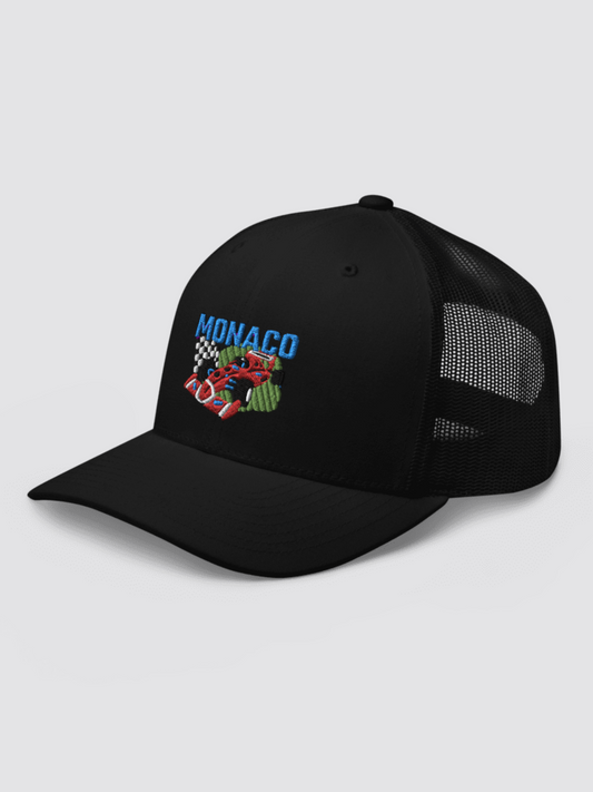 Monaco Embroidery Trucker Cap