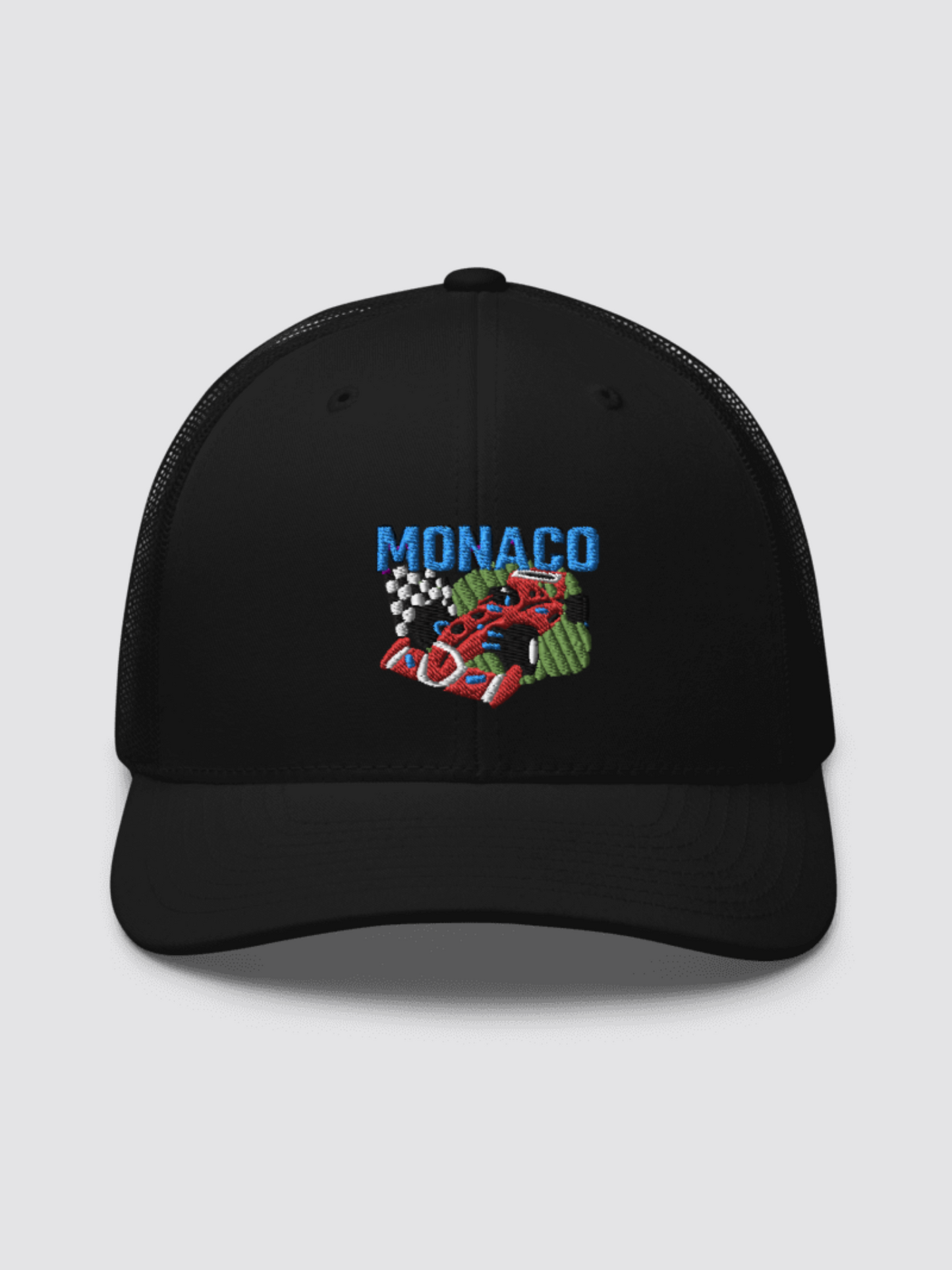 Monaco Embroidery Trucker Cap