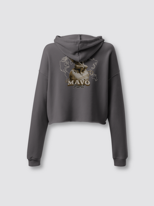 Mavo Paris Women Crop Hoodie